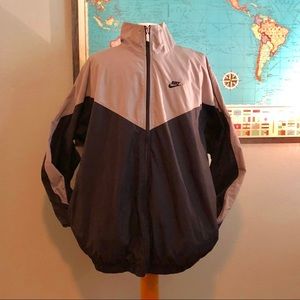 NIKE BLUE AND GRAY XL WINDBREAKER